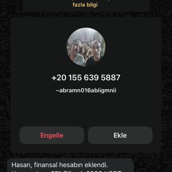WhatsApp +20li Numaradan Mesaj