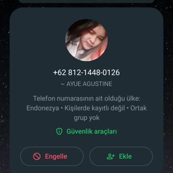 WhatsApp Üzerinden Gelen Mesaj
