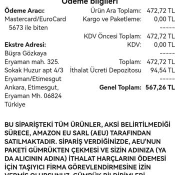 Amazon Siparişim Görünmüyor Ve Kargoya Verilmedi!