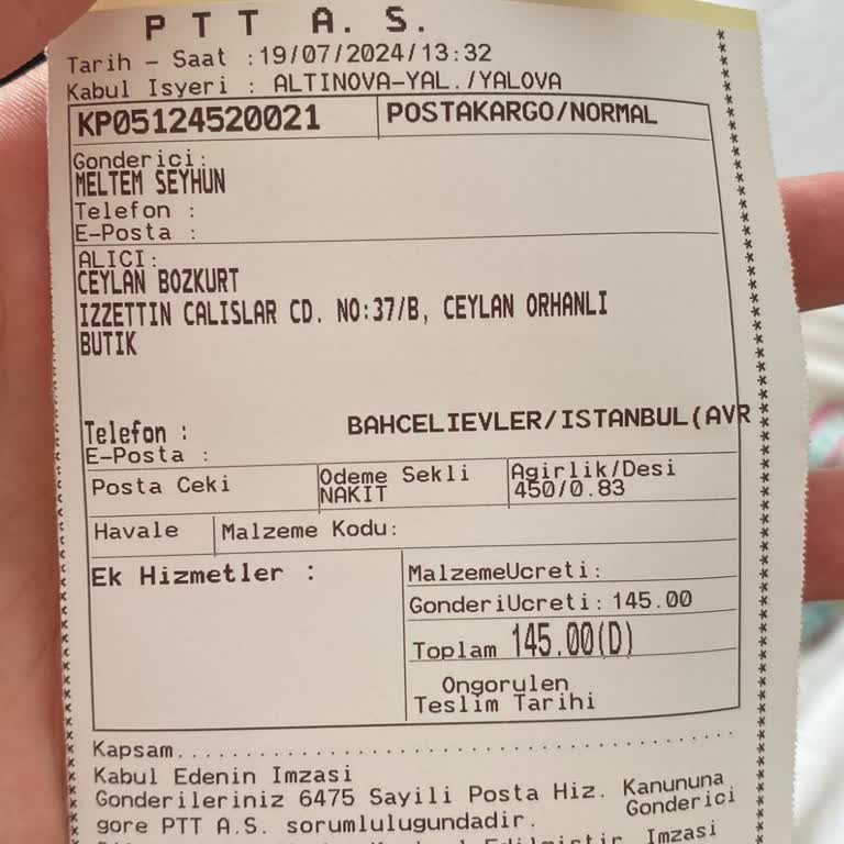 Butik Ceylan Orhanlı Para İadesi İstiyorum