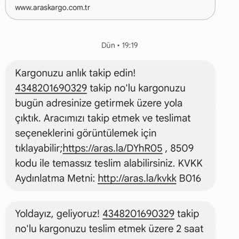 Aras Kargo Yetersiz Ve Ulaşılamayan Şube Telefonu