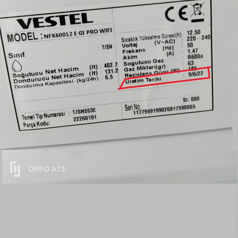 My Vestel NFK60012 GI PRO WIFI Refrigerator Not Cooling Properly