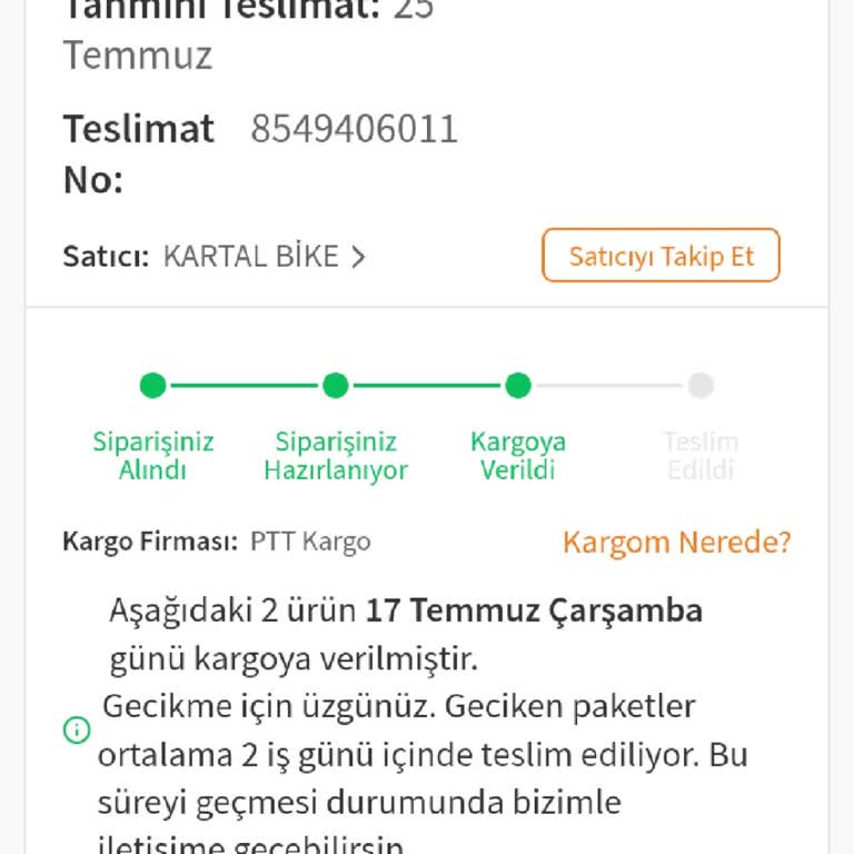 PttAVM Ürün Ortada Yok.