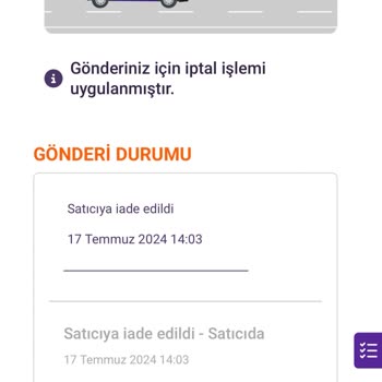 Ebebek Satıcı İade Aldı Ama Param İade Olmadı