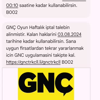 Turkcell GNC Haftalık Abonelik İptal Edilmiyor