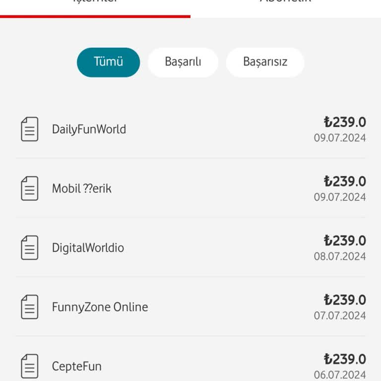 Vodafone Vizyon Elektrik A. S Mobil Ödeme Şikayet
