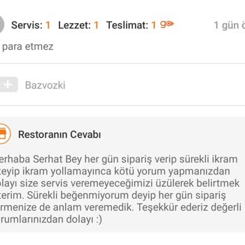 Trendyol Yemek Ticari Ahlak Sınırlarını Zorlayan Bir Büfe