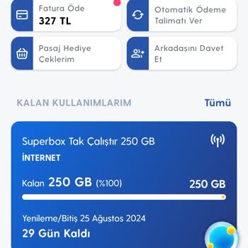 Turkcell Superbox Dondurmama Rağmen Gelen Fatura