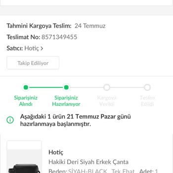 Hotiç Zam Gelen Ürünü Teslim Etmiyor