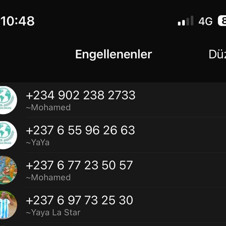 WhatsApp +237 Den Gelen Mesaj Ve Arama