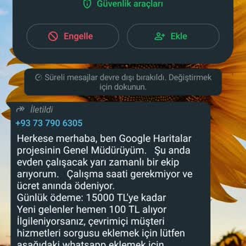 WhatsApp Bilgileri Paylaşıyor