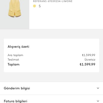 Mango 3 Bin Küsur Tl Para İademi Yapmıyor