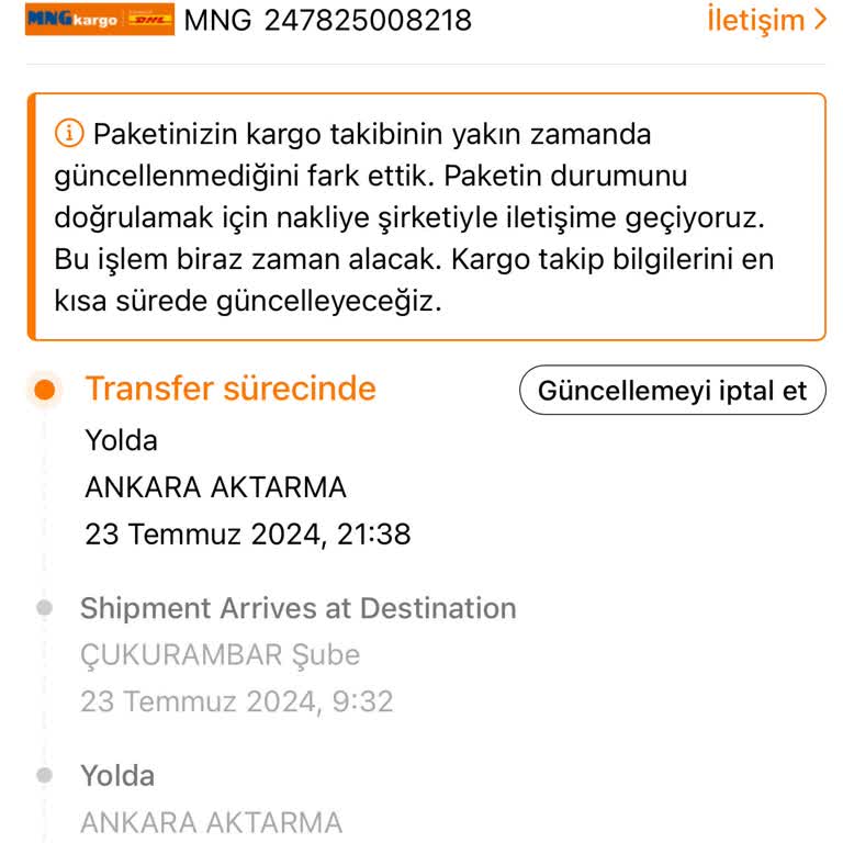 MNG Kargo Kayıp Kargo Teslim