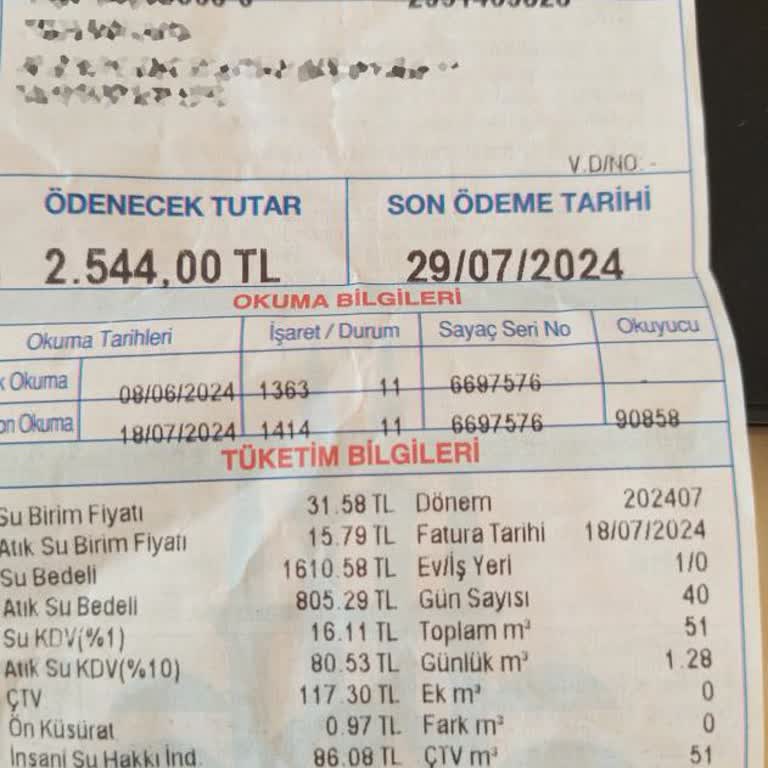 İSKİ Faturam 5 Kat Fazla Geldi