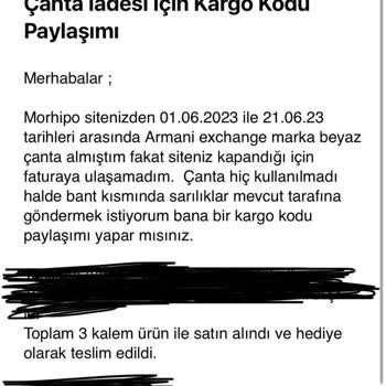 Boyner Armanı Beyaz Çanta Firma Hatasını Kabul Etmiyor!
