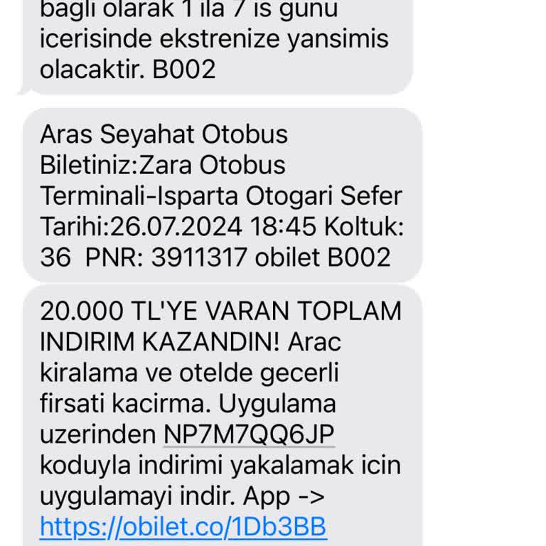 Obilet Aldığım Biletten Otobüs Firmasının Haberi Bile Yok