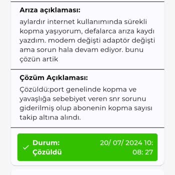 Kablo Net Sürekli İnternet Kopmaları Ve Çözülmeyen Sorunlar