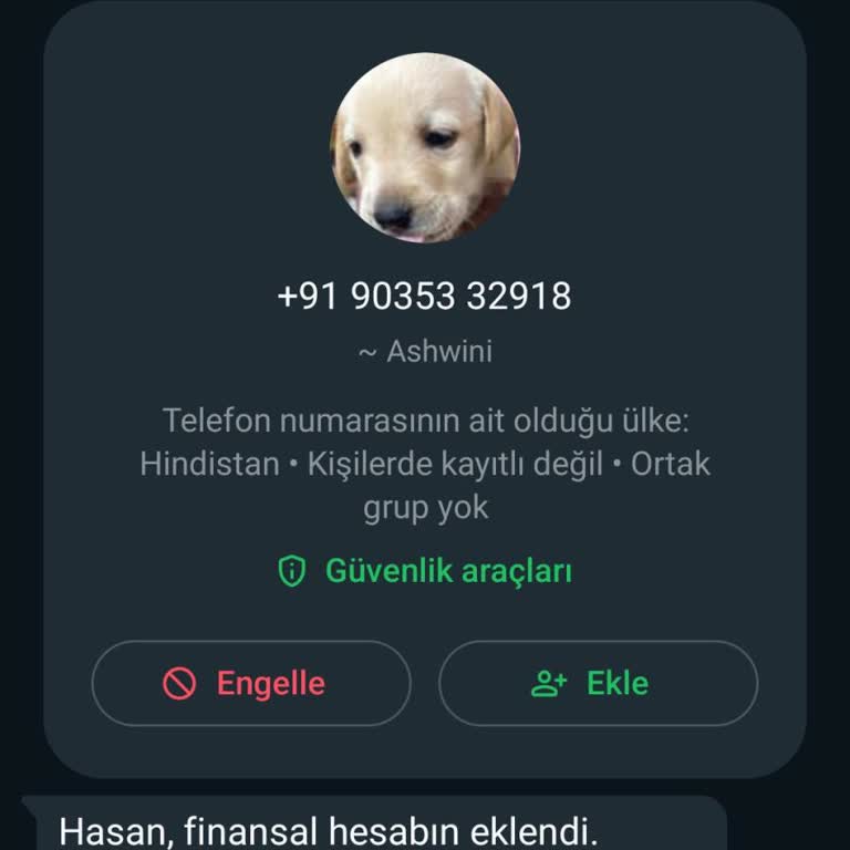 WhatsApp Sorkeo.com Adı Altında Gelen Mesaj