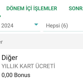 Garanti BBVA Yılık Kart Aidat Ücreti