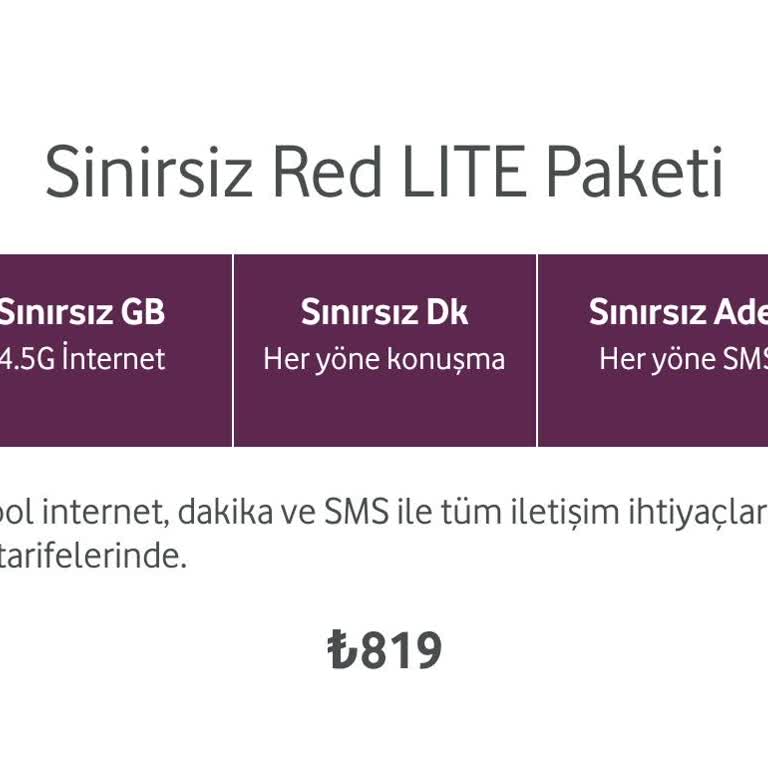Vodafone Sınırsız İnternet Sınırsız Değil