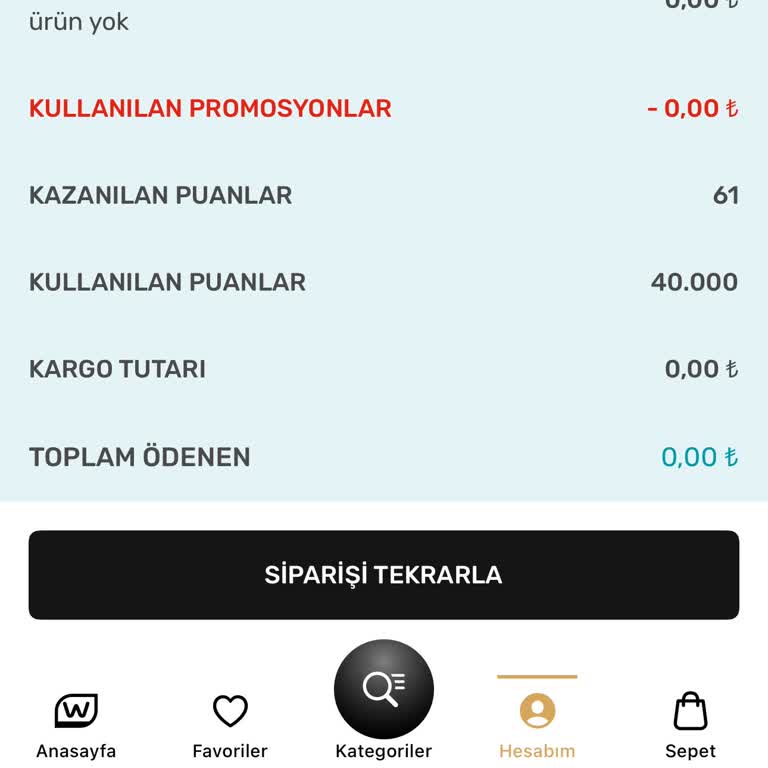 Watsons Puan İle Yapılan Alışverişi İptal Etti