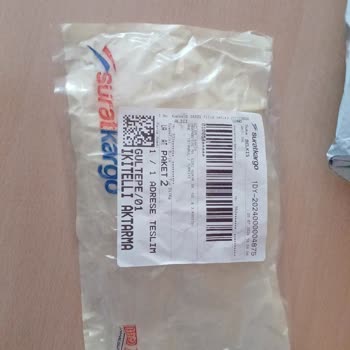 Sürat Kargo Kargomu Açmış Boş Paket Götürmüş