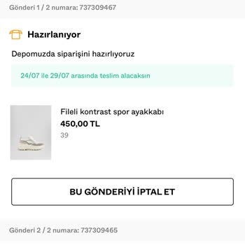 Bershka Kullanılmış Ayakkabı Gönderiyor Ve Zamanımızı Heba Ediyorum