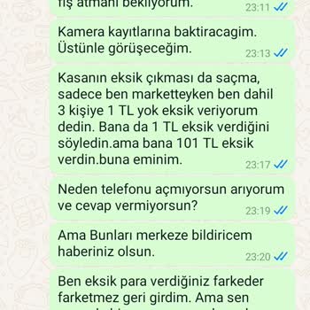 Şok Market 200 Yerine 100 TL Para Üstü Verdi.