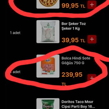 Migros Sanal Market Eksik Ürün Teslimatı