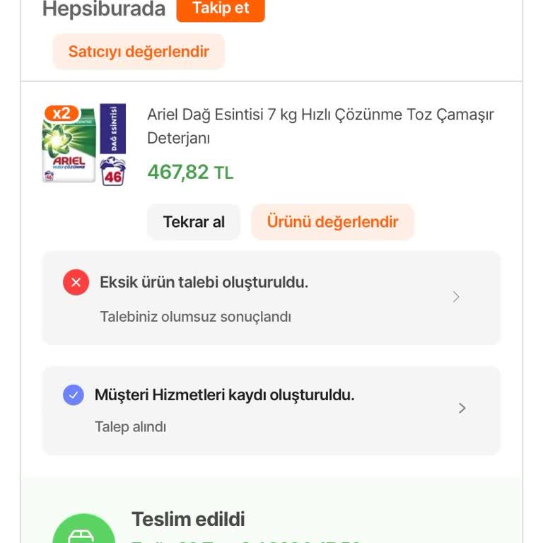 Hepsiburada.com Ne Ücreti İadesi Ne De Ürün Teslimi Yapıyor