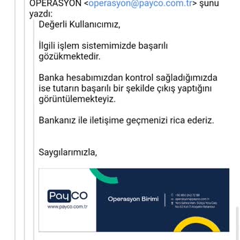 Payco EFT Çekim Sorunu