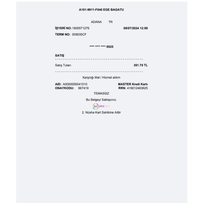 A101 Hakkında Para İadesi Yapılmadı. Sürekli Oyalıyorlar