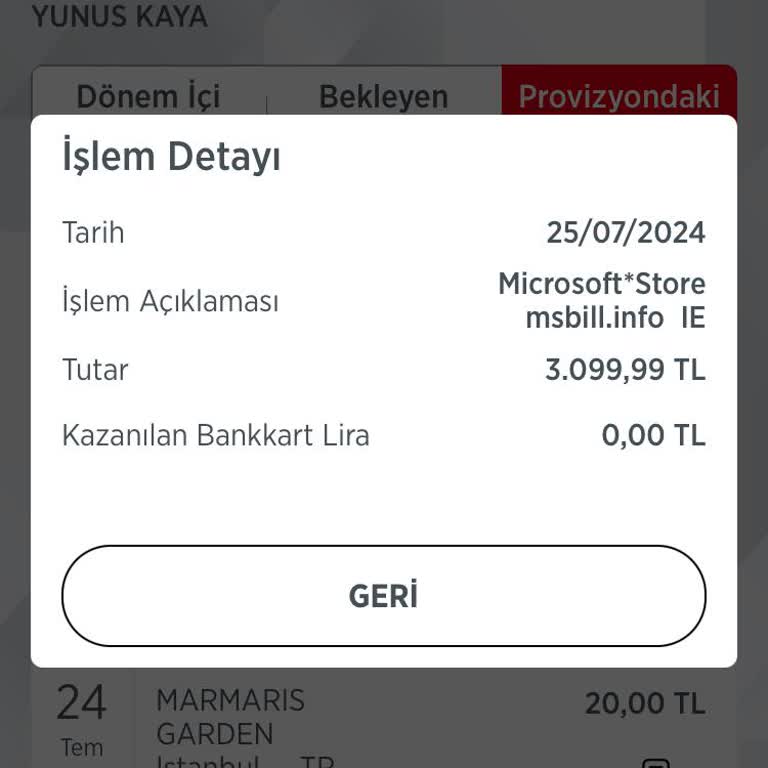 Microsoft'u Şikayet Etmek İstiyorum İzinsiz Kredi Kartımdan Para Çekti