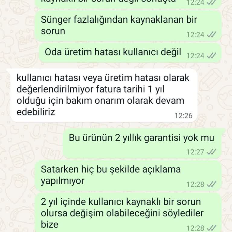 Yataş'ın Satarken Farklı Sorun Olduğunda Farklı Yaklaşımı