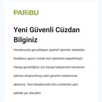 Gece Saatlerinde Paribu Güvenlik İhlali Ve Hesap Güvenliği Sorunu