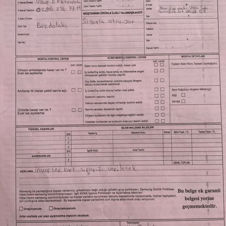 Bitmeyen Arızaları İle Samsung Marka Buzdolabım Var...