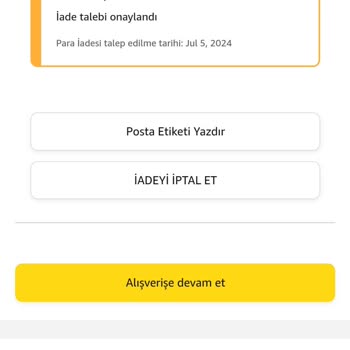 Amazon Para İadesi Yapmadı