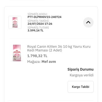 Epttavm Mef Mağazası Sahte Royal Canin Yolluyor