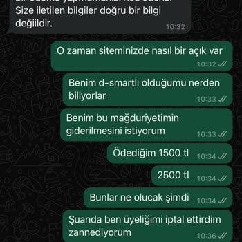 D-Smart Müşteri Hizmetleri Ve Sürekli Para Talepleri