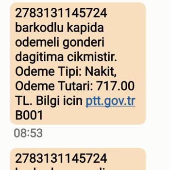 PTT Kargo Eve Gelmiyor Mağduruz