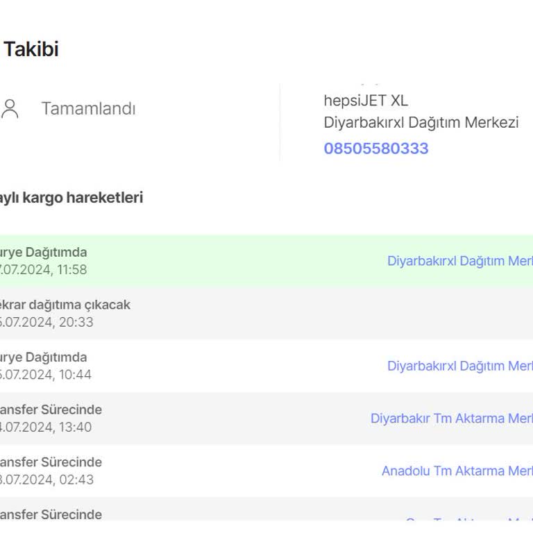 Hepsijet XL Ürünü Teslim Etmiyor Kuryeye De Ulaşamıyor