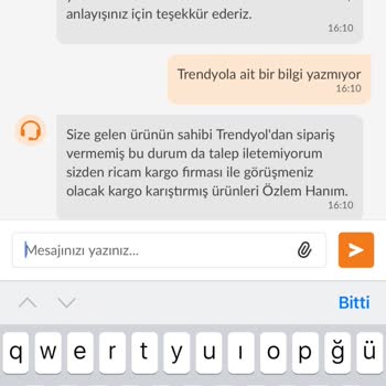 Trendyol Aracılığıyla Aldığım Ürünün Kaybolması