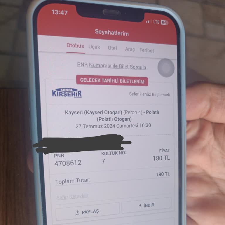 Şanal Kırşehir Uygun Fiyatlı Bilet Aldırıp Sefer Günü İptal Ediyor.