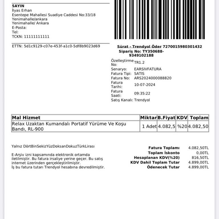 Relax Spor ve Masaj Aletleri Relax Yürüyüş Bandı Kumanda Sorunu