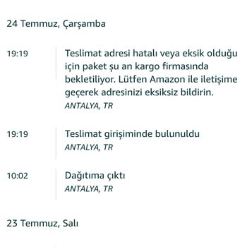 Antalya Varsak Aras Kargo Eziyeti