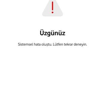 Vodafone Faturaya Ek Cihaz Bölümüne Sistem Hatası Sorunu!