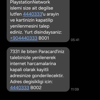 Garanti Bankası/PlayStation Network İzinsiz Para Çekimi