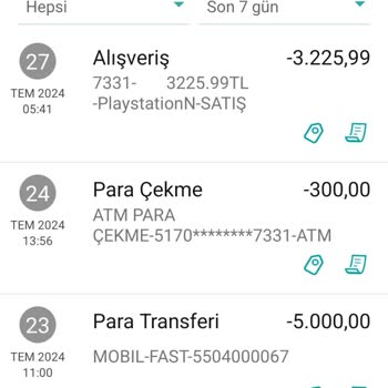 Garanti Bankası/PlayStation Network İzinsiz Para Çekimi