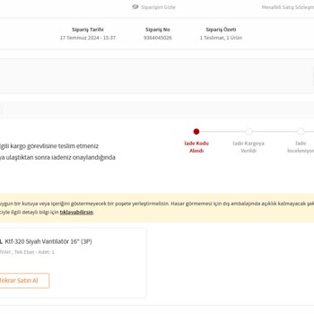 Trendyol Express Kargonun Teslim Etmediği Ürünüm