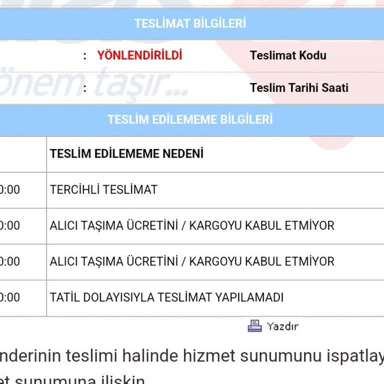 Aras Kargo Beyan Almadan Alıcı Ücreti Kabul Etmiyor Deyip Kargoyu Geri Gönderdi